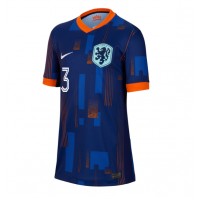 Camisa de time de futebol Holanda Matthijs de Ligt #3 Replicas 2º Equipamento Feminina Europeu 2024 Manga Curta